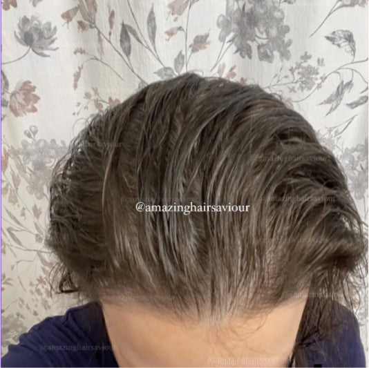 Customer hair after using Amazing Hair Saviour