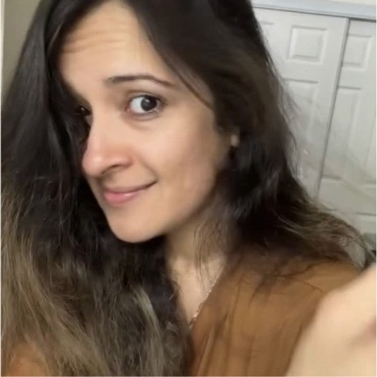 Customer hair after using Amazing Hair Saviour