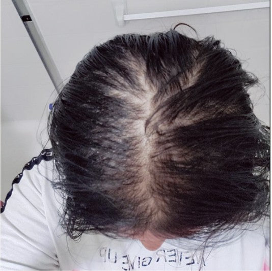Customer hair after using Amazing Hair Saviour